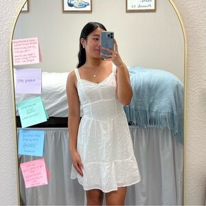 SOLD- Hollister Flower Eyelet Mini Sundress